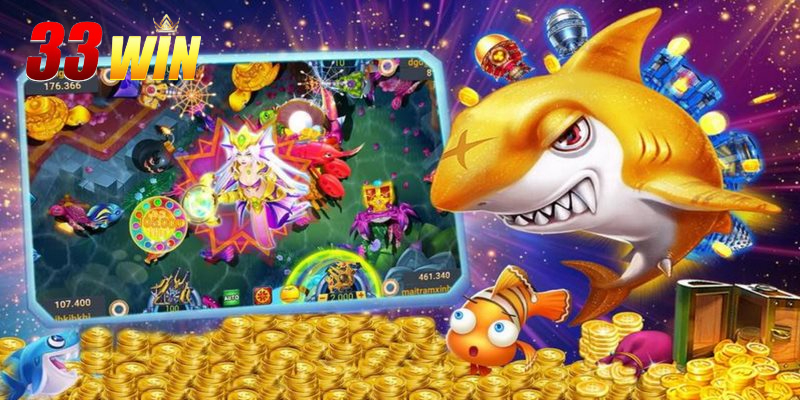 Người chơi áp dụng chiến thuật hợp lý để săn cá hiệu quả tại sảnh Bắn cá 33Win.